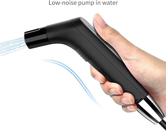 Load image into Gallery viewer, Electric Rechargeable Handheld Personal Travel Bidet Sprayer for Toilet,Bathroom and Outdoor Hiking，Sprayer Muslim Shower Spray Clean with 2.3Liters Water Storage (Black 2.3Liters) (JP2201)
